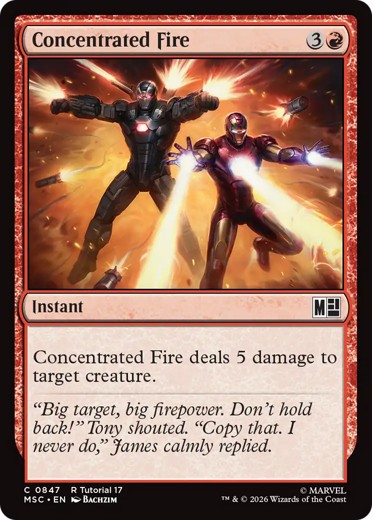 Concentrated Fire [Marvel Super Heroes Commander] | Boutique FDB TCG