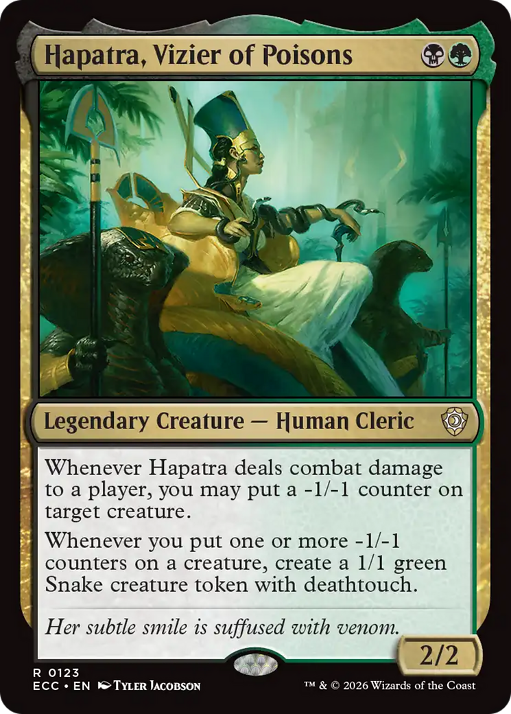Hapatra, Vizier of Poisons [Lorwyn Eclipsed Commander] | Boutique FDB TCG
