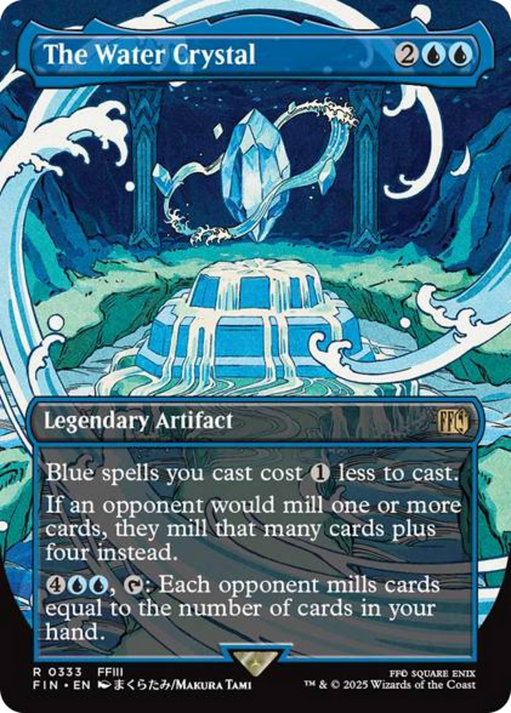The Water Crystal (Borderless) [FINAL FANTASY] | Boutique FDB TCG