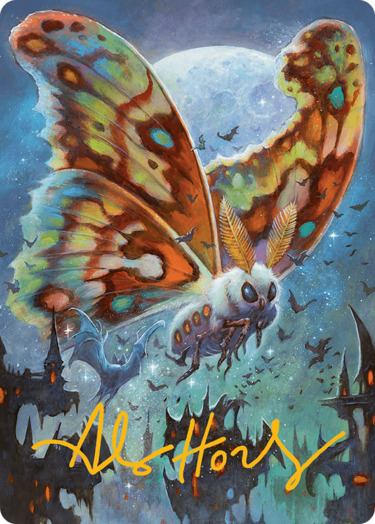 Luminous Broodmoth Art Card (Gold-Stamped Signature) [Bloomburrow Art Series] | Boutique FDB TCG