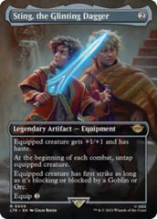 Sting, the Glinting Dagger (Borderless Alternate Art) [The Lord of the Rings: Tales of Middle-Earth] | Boutique FDB TCG