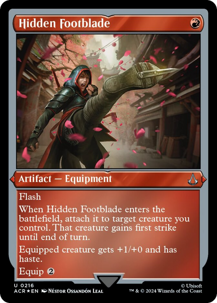 Hidden Footblade (Foil Etched) [Assassin's Creed] | Boutique FDB TCG