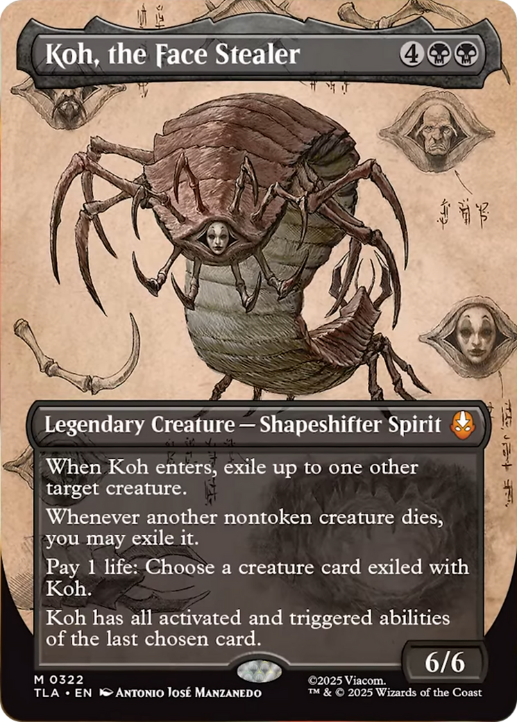 Koh, the Face Stealer (Borderless) [Avatar: The Last Airbender] | Boutique FDB TCG