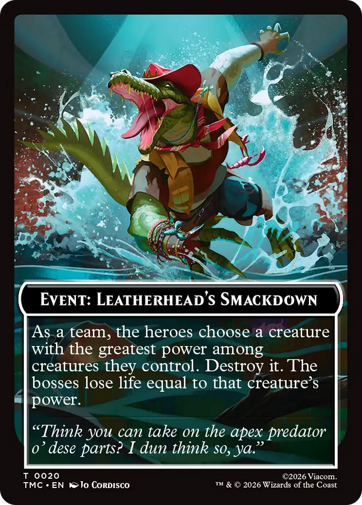 Event: Leatherhead's Smackdown [Teenage Mutant Ninja Turtles Commander Tokens] | Boutique FDB TCG
