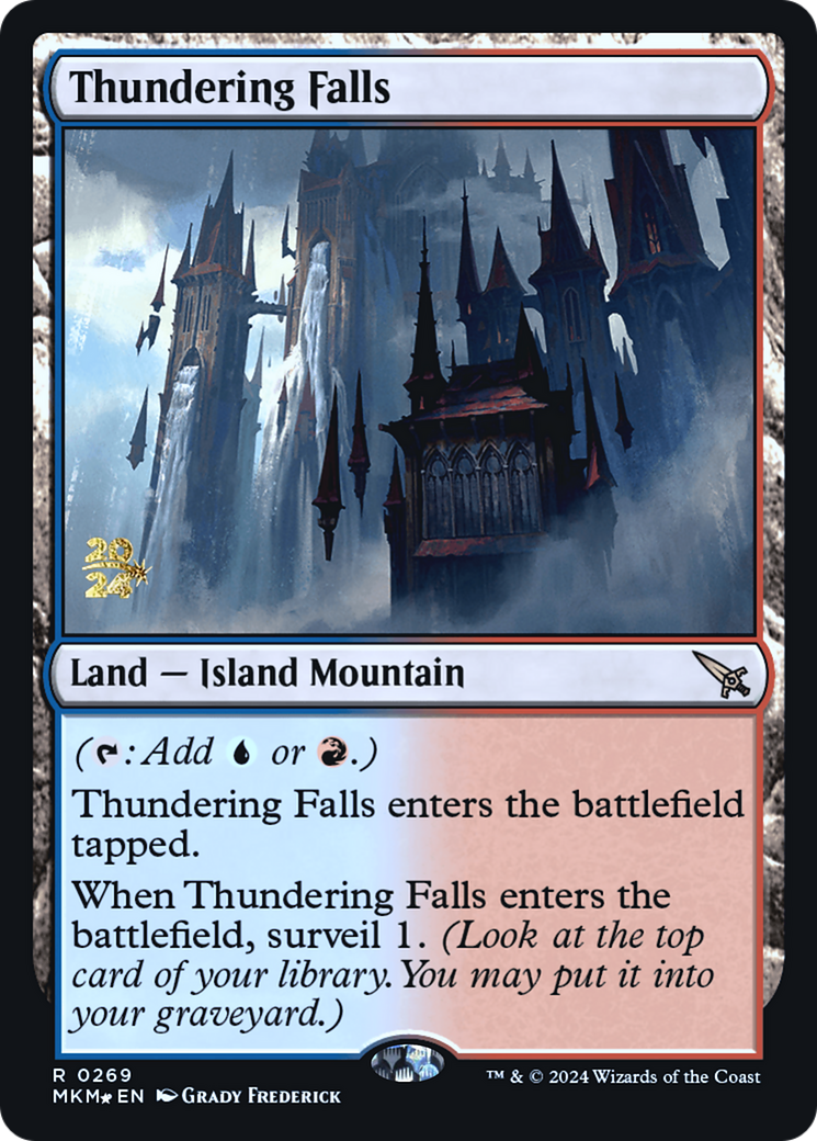 Thundering Falls [Murders at Karlov Manor Prerelease Promos] | Boutique FDB TCG