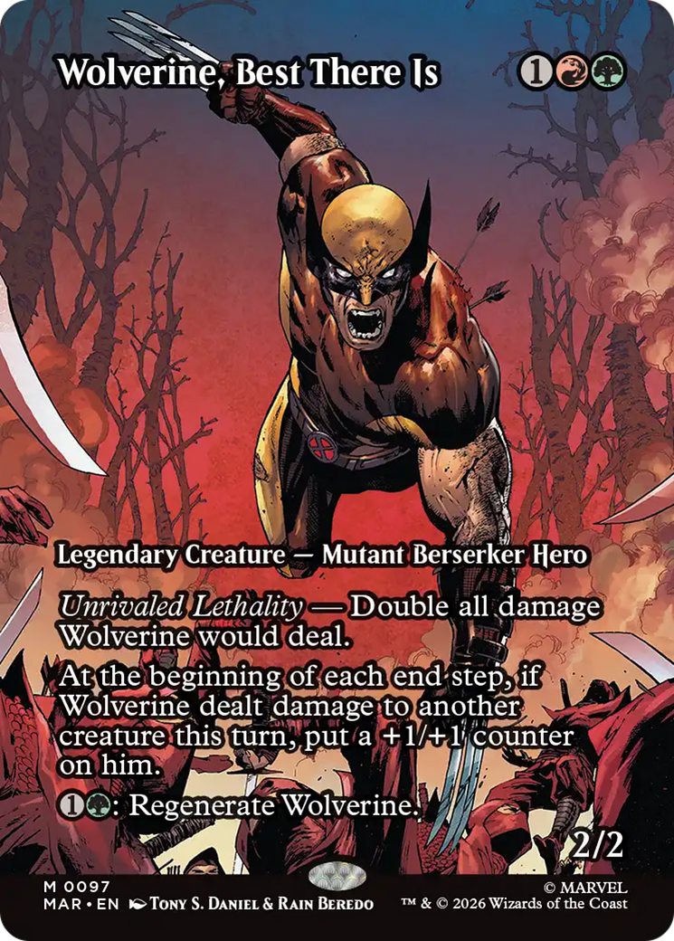 Wolverine, Best There Is (Borderless) [Marvel Universe: Eternal-Legal] | Boutique FDB TCG