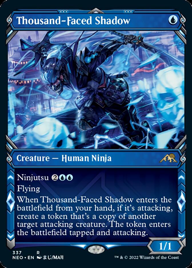 Thousand-Faced Shadow (Showcase Ninja) [Kamigawa: Neon Dynasty] | Boutique FDB TCG