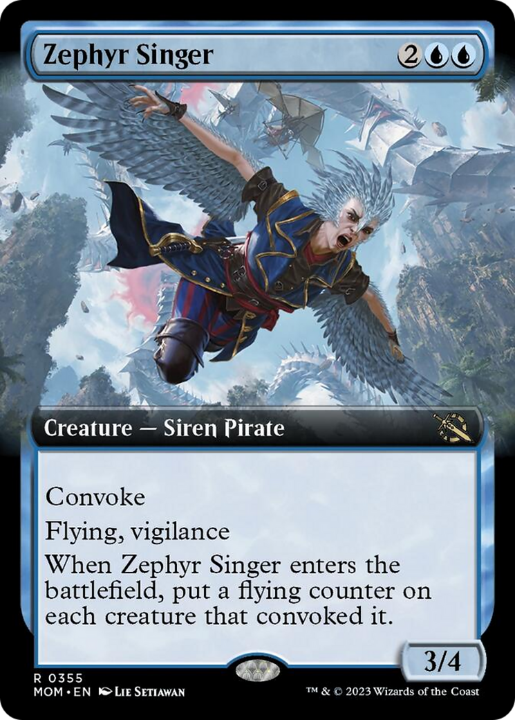 Zephyr Singer (Extended Art) [March of the Machine] | Boutique FDB TCG