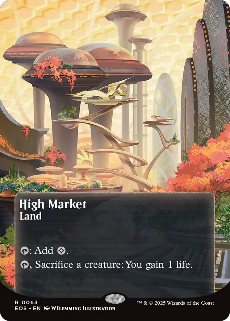 High Market (0063) (Borderless) [Edge of Eternities: Stellar Sights] | Boutique FDB TCG
