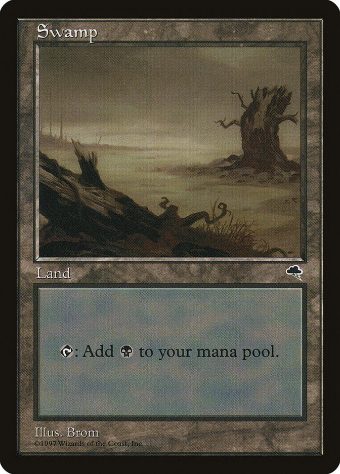Swamp (Black Sky) [Tempest] | Boutique FDB TCG