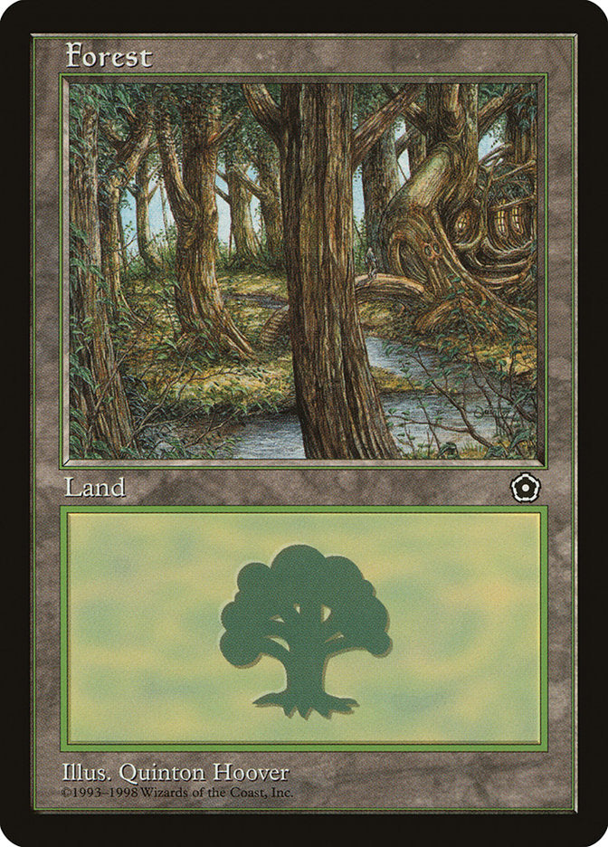 Forest (Treehouse on Right / Black Signature) [Portal Second Age] | Boutique FDB TCG