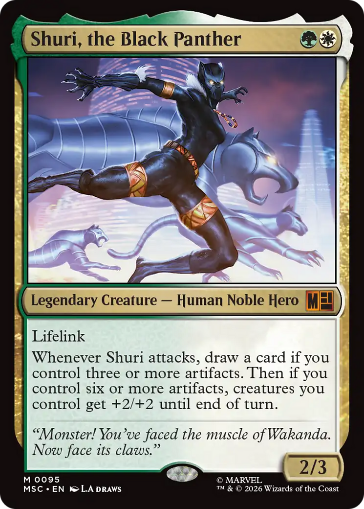 Shuri, the Black Panther (Surge Foil) [Marvel Super Heroes Commander] | Boutique FDB TCG