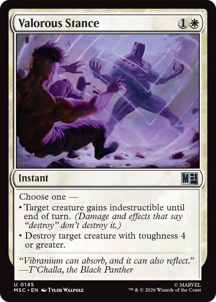 Valorous Stance [Marvel Super Heroes Commander] | Boutique FDB TCG