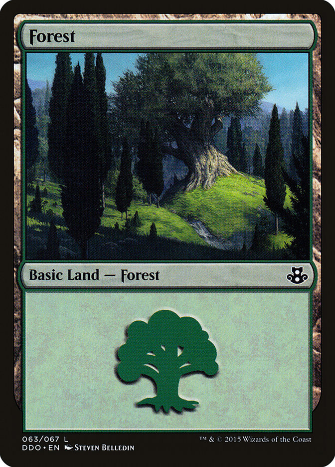 Forest (63) [Duel Decks: Elspeth vs. Kiora] | Boutique FDB TCG
