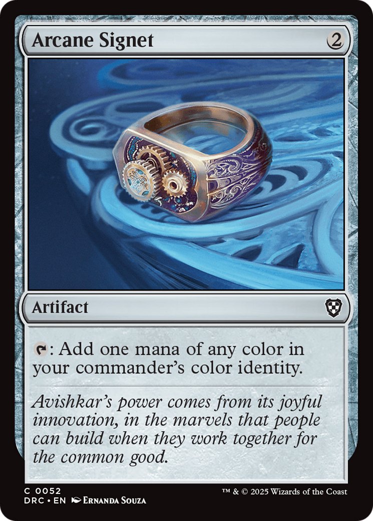 Arcane Signet (0052) [Aetherdrift Commander] | Boutique FDB TCG