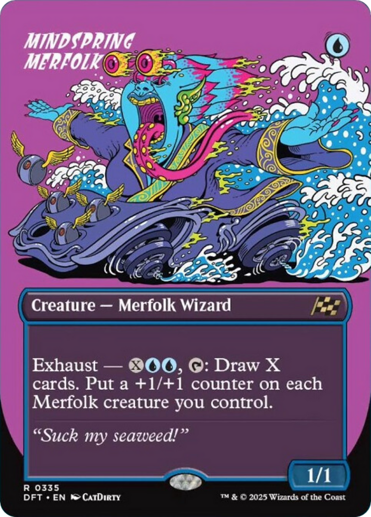 Mindspring Merfolk (Borderless) [Aetherdrift] | Boutique FDB TCG