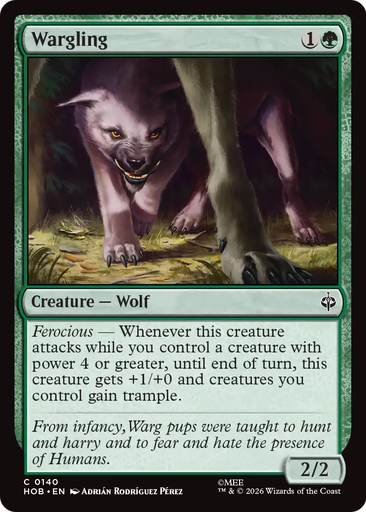 Wargling [The Hobbit] | Boutique FDB TCG