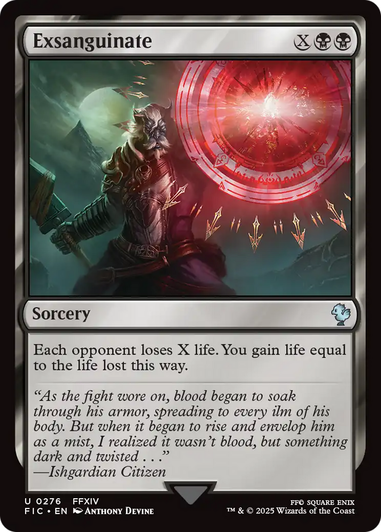Exsanguinate [FINAL FANTASY Commander] | Boutique FDB TCG
