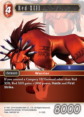 Red XIII [Opus XI] | Boutique FDB TCG