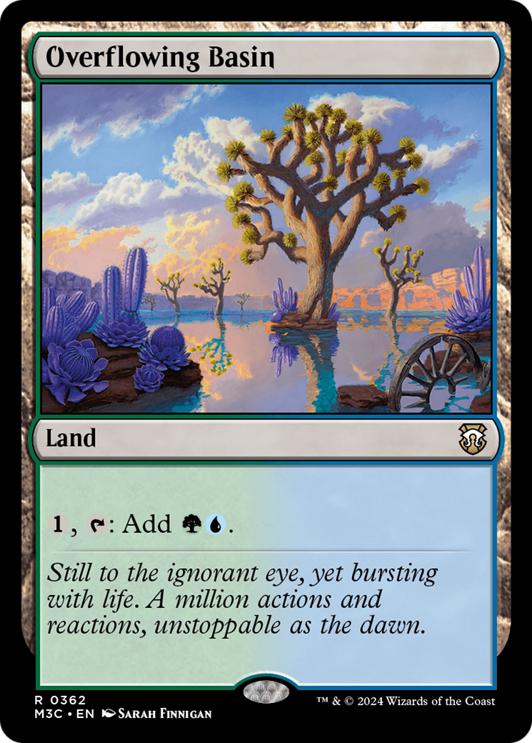 Overflowing Basin (Ripple Foil) [Modern Horizons 3 Commander] | Boutique FDB TCG