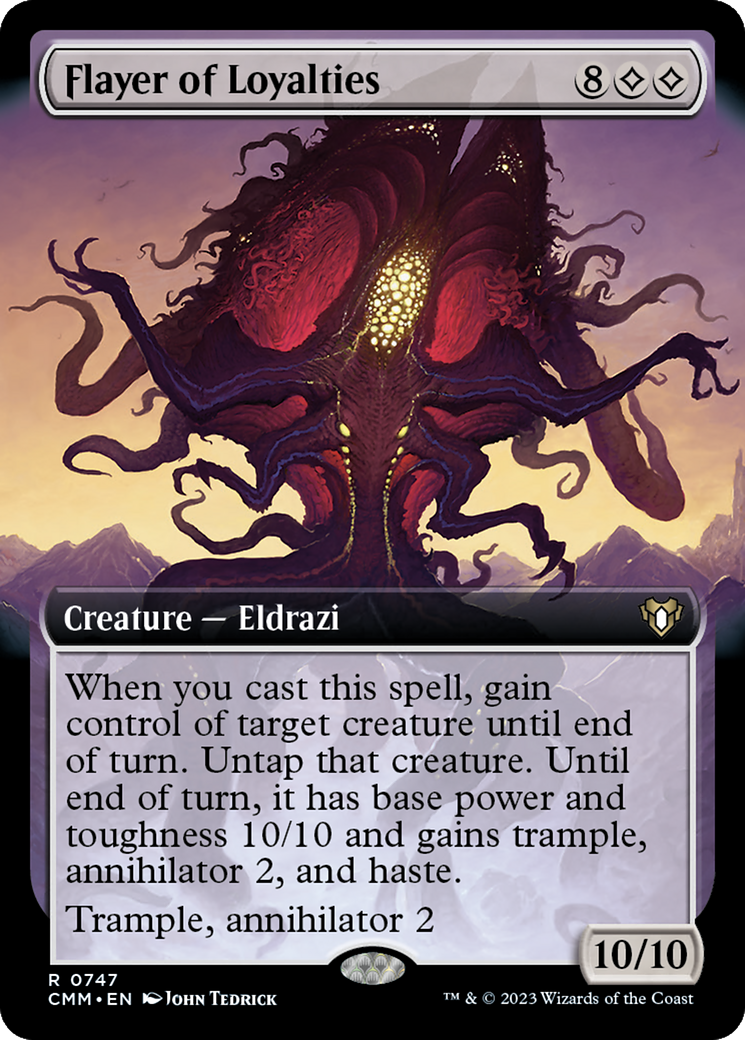 Flayer of Loyalties (Extended Art) [Commander Masters] | Boutique FDB TCG