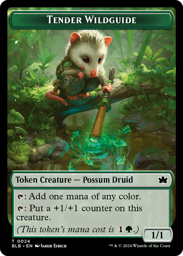 Tender Wildguide Token [Bloomburrow Tokens] | Boutique FDB TCG