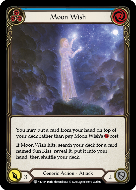 Moon Wish (Blue) [U-ARC187] (Arcane Rising Unlimited)  Unlimited Normal | Boutique FDB TCG