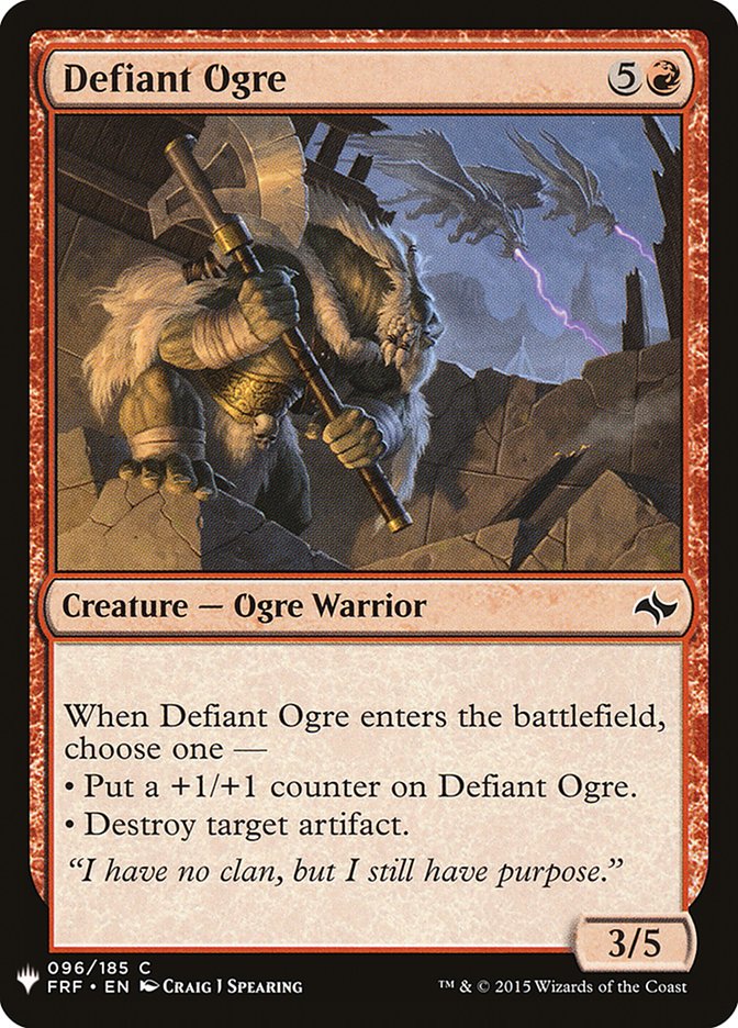 Defiant Ogre [Mystery Booster] | Boutique FDB TCG
