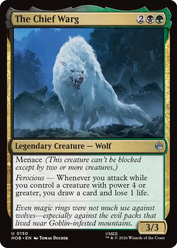 The Chief Warg [The Hobbit] | Boutique FDB TCG