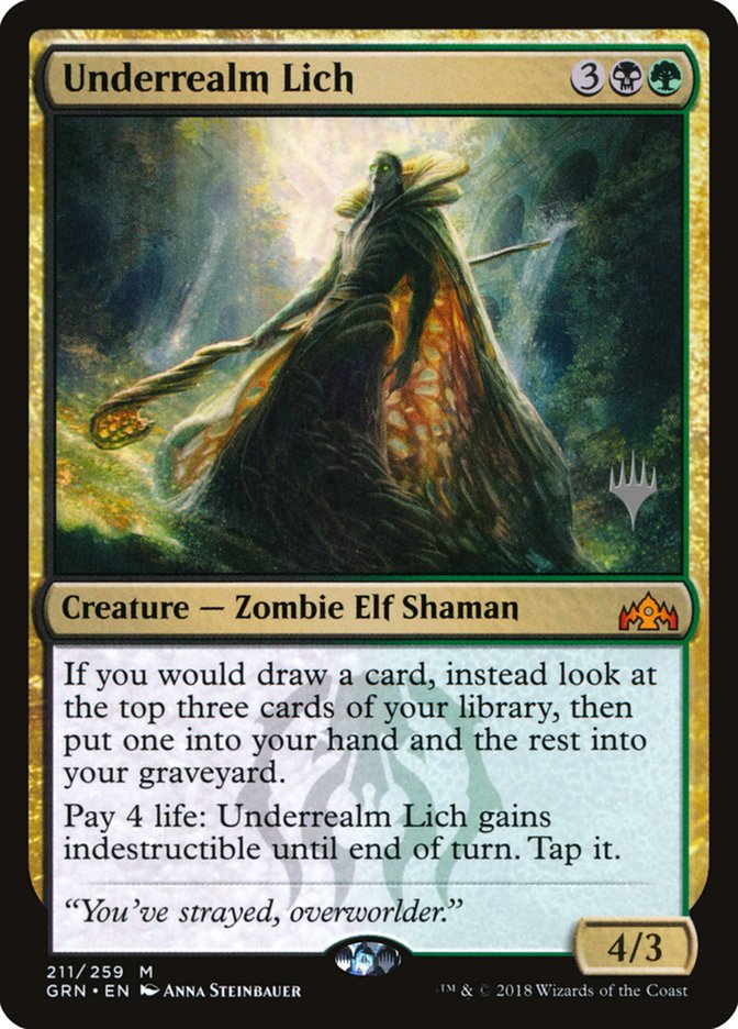 Underrealm Lich (Promo Pack) [Guilds of Ravnica Promos] | Boutique FDB TCG