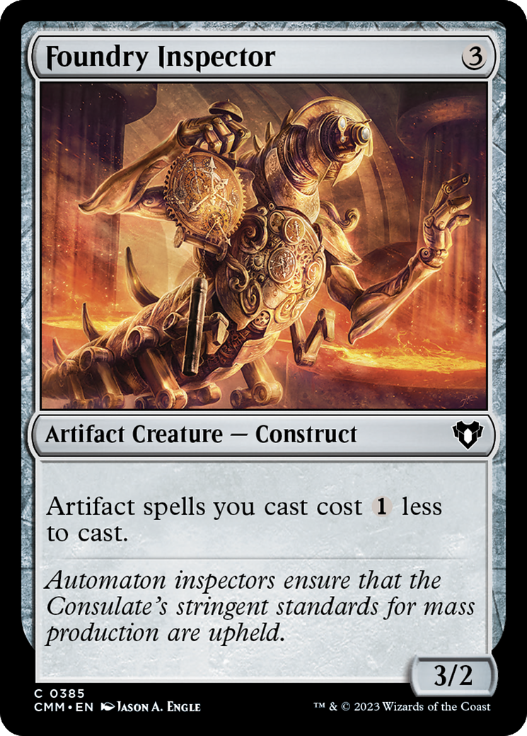 Foundry Inspector [Commander Masters] | Boutique FDB TCG