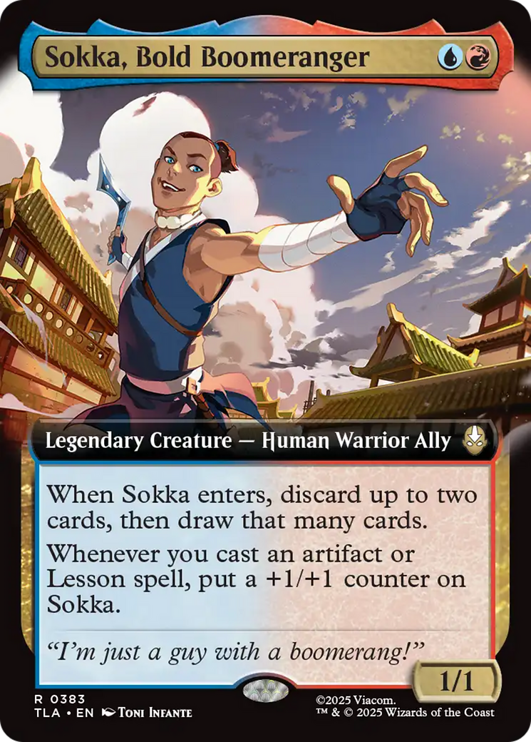 Sokka, Bold Boomeranger (Extended Art) [Avatar: The Last Airbender] | Boutique FDB TCG