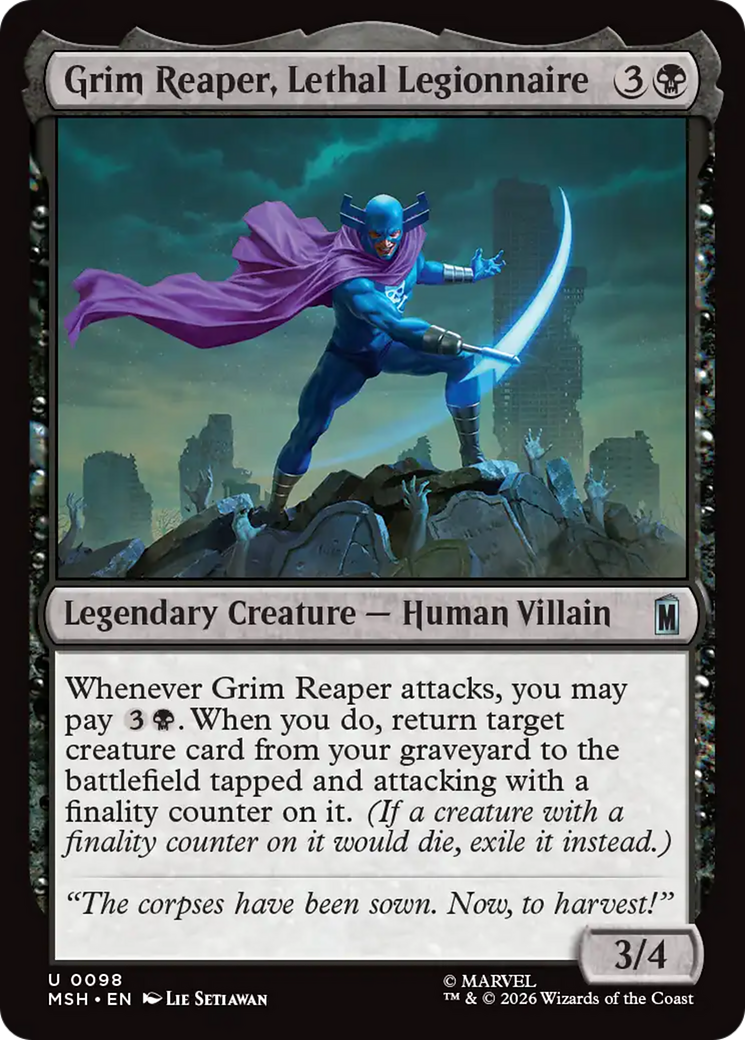 Grim Reaper, Lethal Legionnaire [Marvel Super Heroes] | Boutique FDB TCG