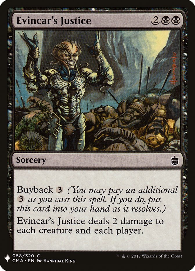 Evincar's Justice [Mystery Booster] | Boutique FDB TCG
