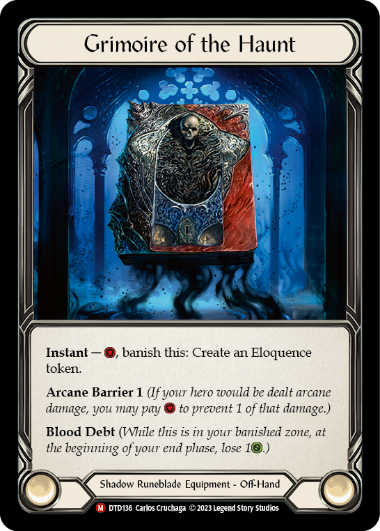 Grimoire of the Haunt [DTD136] (Dusk Till Dawn)  Cold Foil | Boutique FDB TCG