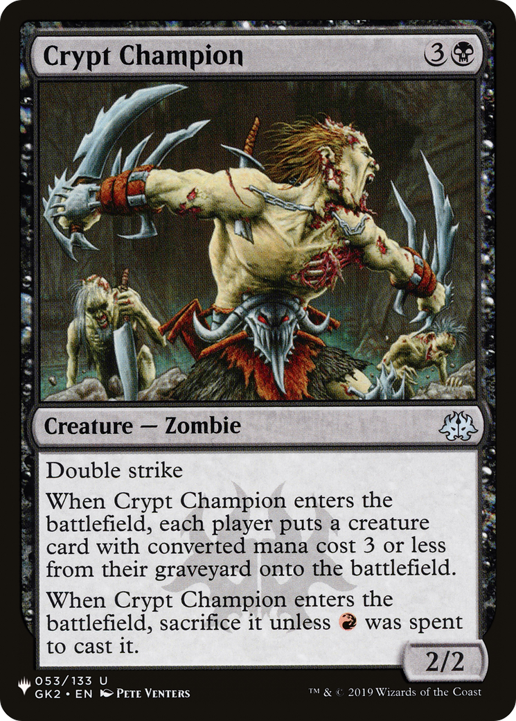 Crypt Champion [The List Reprints] | Boutique FDB TCG