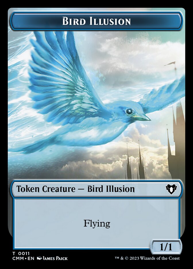 Thopter // Bird Illusion Double-Sided Token [Commander Masters Tokens] | Boutique FDB TCG