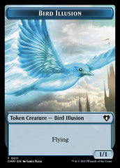 Treasure // Bird Illusion Double-Sided Token [Commander Masters Tokens] | Boutique FDB TCG