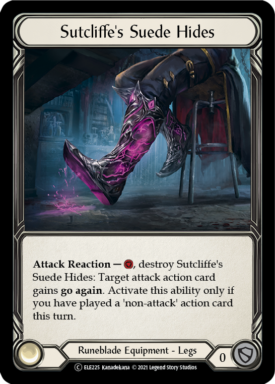Sutcliffe's Suede Hides [U-ELE225] (Tales of Aria Unlimited)  Unlimited Normal | Boutique FDB TCG