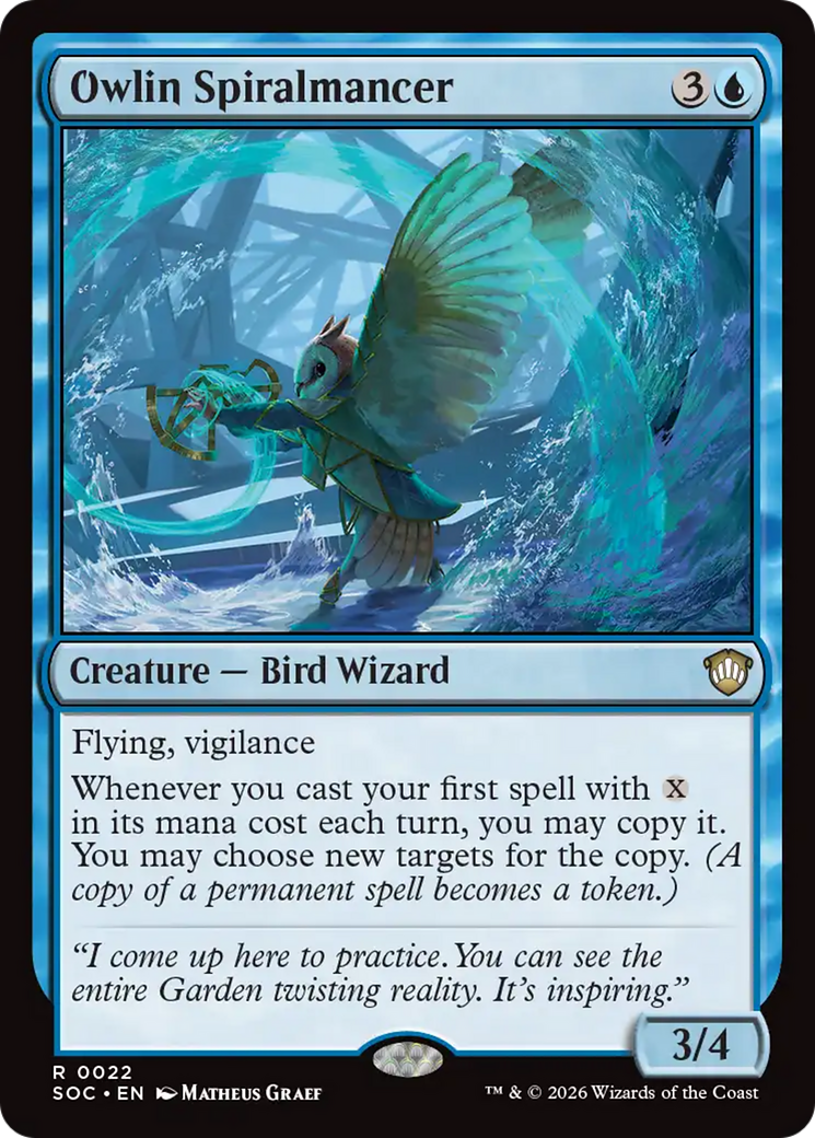 Owlin Spiralmancer [Secrets of Strixhaven Commander] | Boutique FDB TCG