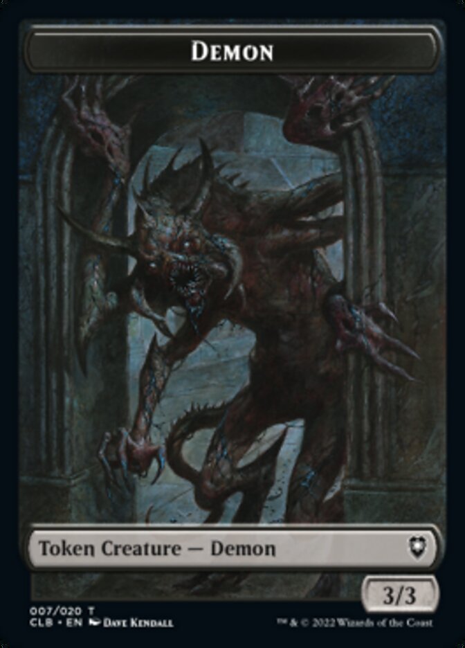 Demon Token [Commander Legends: Battle for Baldur's Gate Tokens] | Boutique FDB TCG
