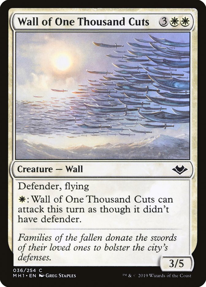 Wall of One Thousand Cuts [Modern Horizons] | Boutique FDB TCG