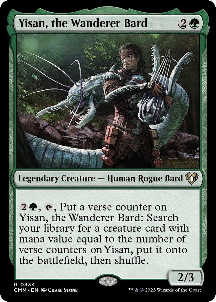 Yisan, the Wanderer Bard [Commander Masters] | Boutique FDB TCG