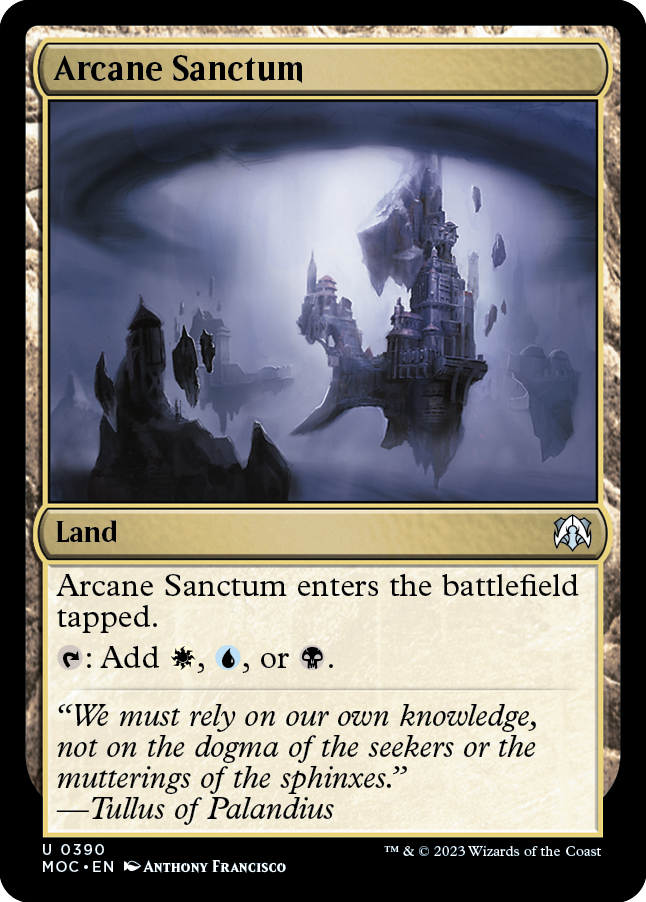 Arcane Sanctum [March of the Machine Commander] | Boutique FDB TCG