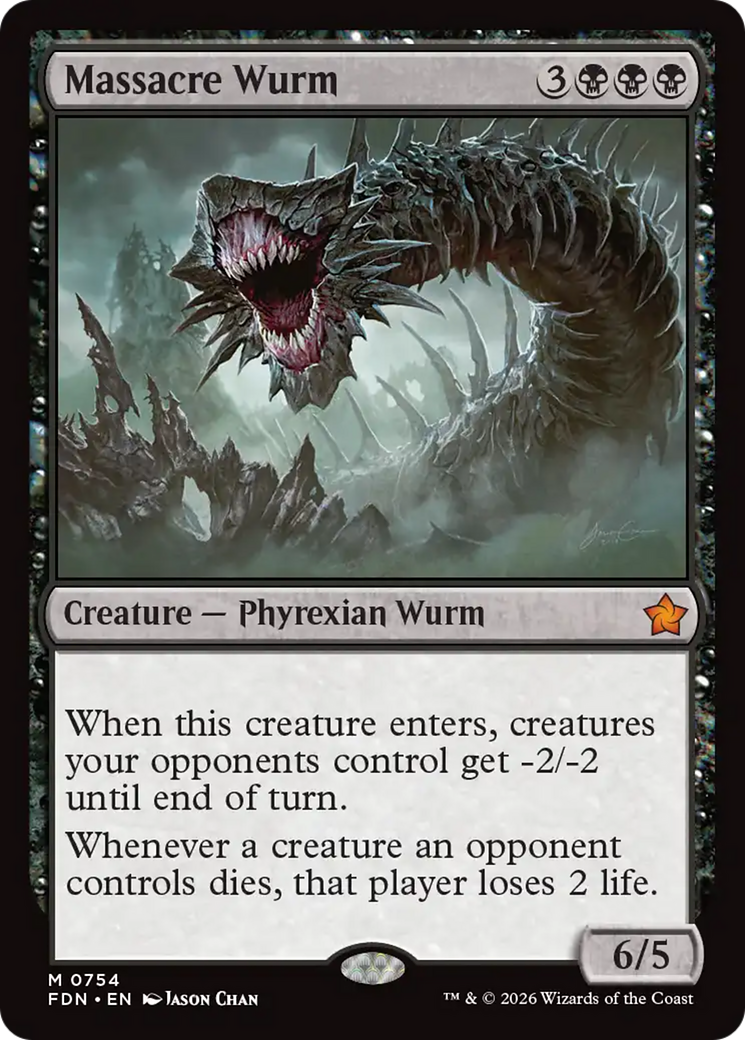 Massacre Wurm (0754) [Foundations] | Boutique FDB TCG