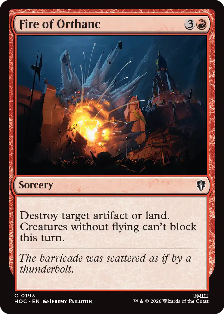 Fire of Orthanc [The Hobbit: Eternal-Legal] | Boutique FDB TCG