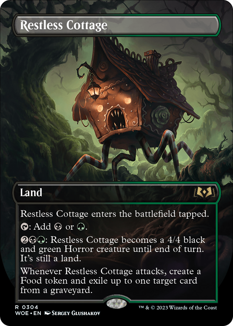 Restless Cottage (Borderless Alternate Art) [Wilds of Eldraine] | Boutique FDB TCG