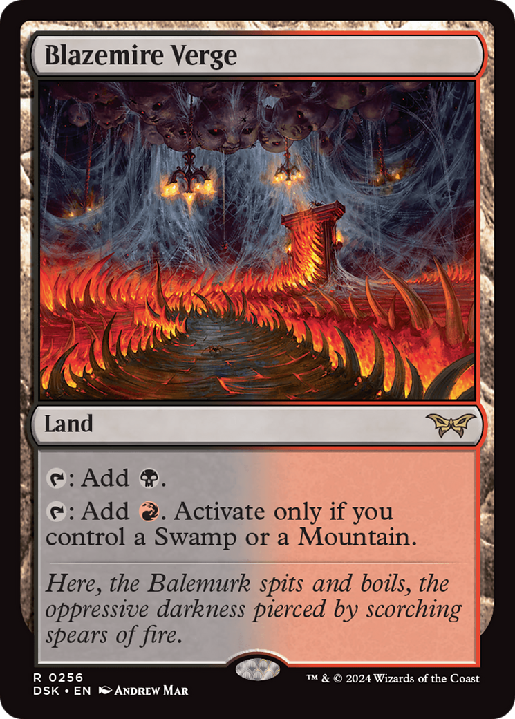 Blazemire Verge [Duskmourn: House of Horror] | Boutique FDB TCG