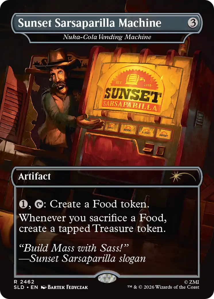 Sunset Sarsaparilla Machine - Nuka-Cola Vending Machine [Secret Lair Drop Series] | Boutique FDB TCG