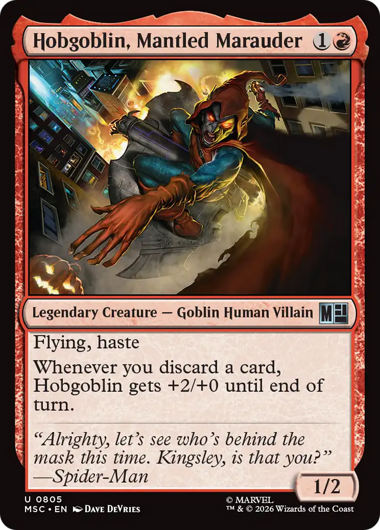 Hobgoblin, Mantled Marauder [Marvel Super Heroes Commander] | Boutique FDB TCG